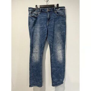 American Eagle Jeans Mens 37x30 Medium Wash Slim Straight Next Level Flex